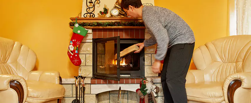 Rusted Metal Fireplace Restoration in Carrollton, Georgia